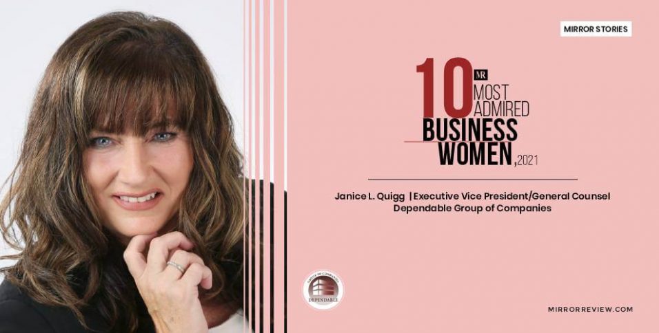 Janice Quigg was included in The Top 100 Canadian Professionals Magazine